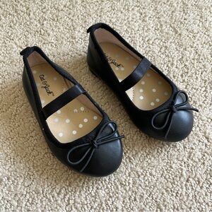Toddler Girls' Nora Slip-On Ballet Flats - Cat & Jack™ Black 5T